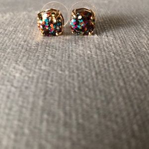 NWOT Kate Spade Glitter Earrings